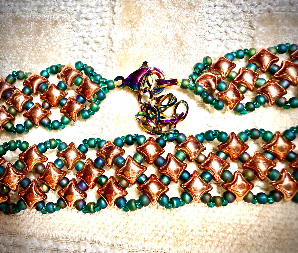Copper Lattice necklace