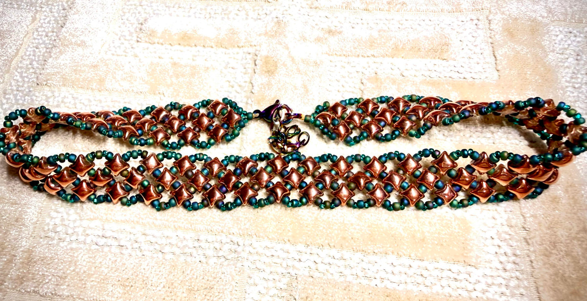 Copper Lattice necklace
