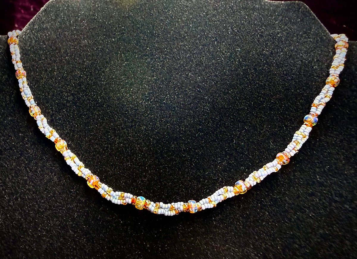 Cornflower necklace