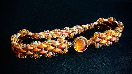 Dragon Scales bronze bracelet