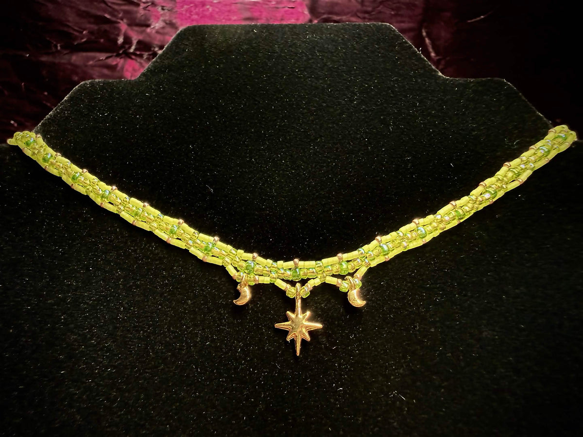 Wishing Star necklace lime